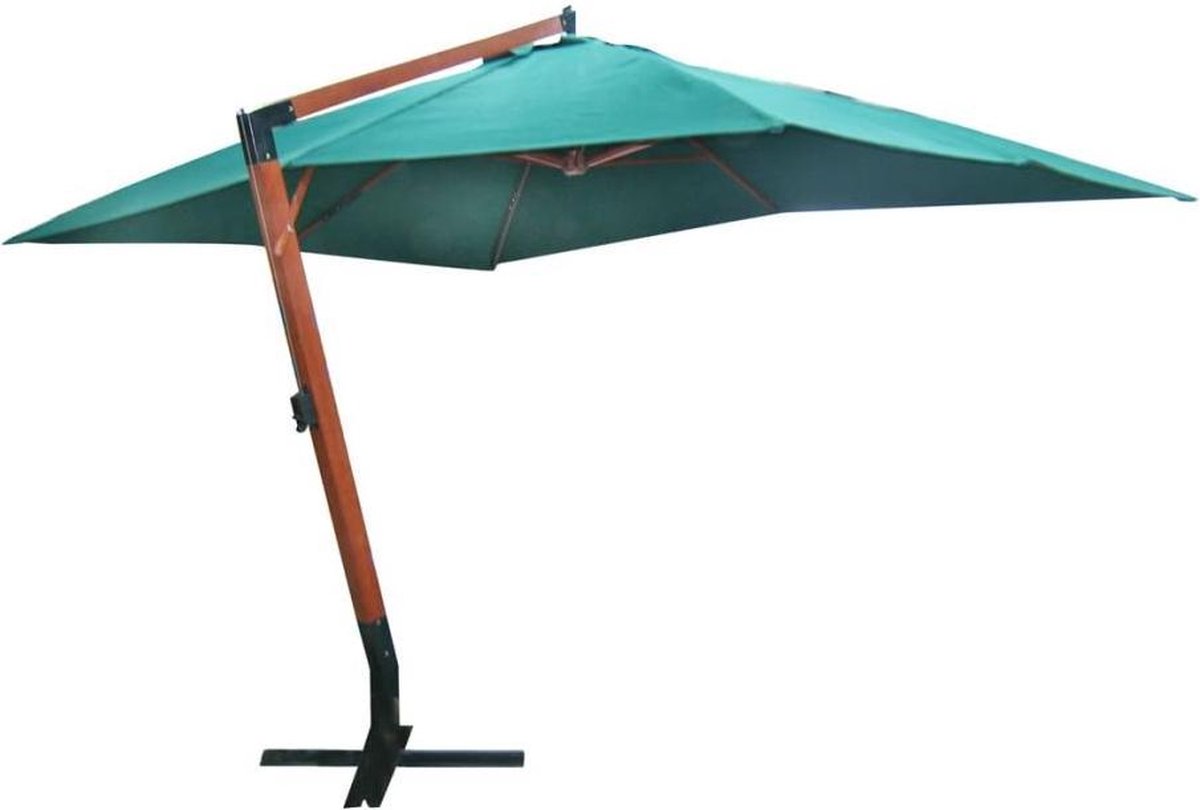 vidaXL - Zweefparasol - Melia - 300x400 - cm - groen