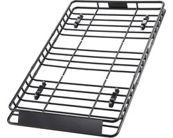 Dakkorf voor auto's (1625 x 990 x 105 mm), universele dakdrager met bagagetas, net en spanbanden, maximaal draagvermogen 113,4 kg, geschikt voor SUV's en vrachtwagens