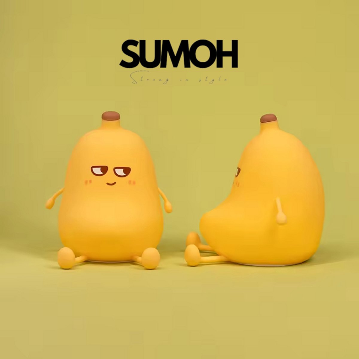 SUMOH® Banaan Nachtlampje – Siliconen Dimbaar Nachtlampje met Timer & Aanraakbediening – Gloeiende Kinderlamp voor Babykamer – Oplaadbare LED Slaaplamp – Schattige Nachtlamp Banaan voor Baby’s & Kinderen