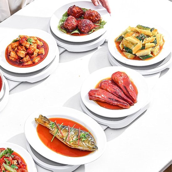 360° Draaitafel Organiser - Multifunctioneel Roterend Serveerblad Voor Tafel