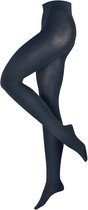 Collants Esprit Plain renforcés en coton et laine pour femme, taille douce et confortable, bleu - taille 40-42