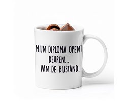 Mok - Geslaagd Bijstand - Het perfecte cadeau voor het Slagen van je Examen en het Halen van je Diploma
