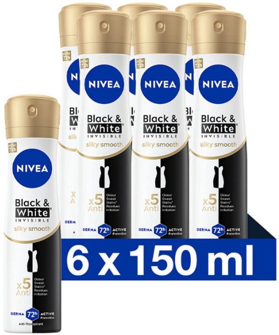 NIVEA Lufterfrischer Invisible For Black&White Fresh – Deo-Spray Für Damen, 150 Ml