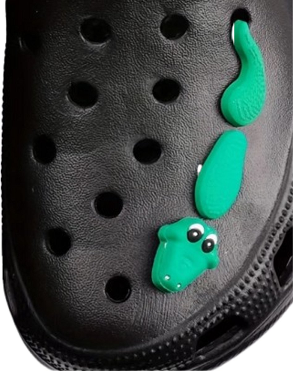 Schoen pins krokodil - 2 stuks schoenbedel krokodil - clogs charms krokodil - ook voor crocs - schoenaccessoire