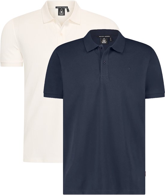 Gaastra - Heren Polo SS Royal Polo 2-Pack Combi Deal - Blauw - Maat L