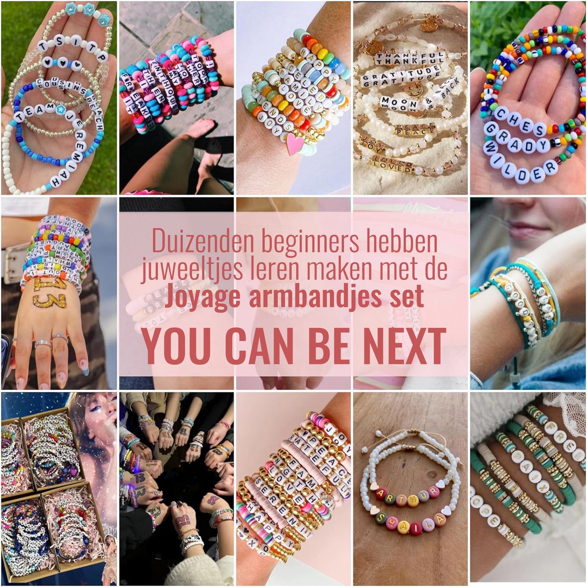Joyage Armbandjes maken meisjes – 5101st kraaltjes & bedels - Armbandjes maken kind knutselpakket meisjes speelgoed meisje 6 jaar 7 jaar 8 jaar 9 jaar Knutselen bracelet making kit Sieraden maken meisjes - Armbanden maken kinderen knutselen meisjes — afbeelding 7