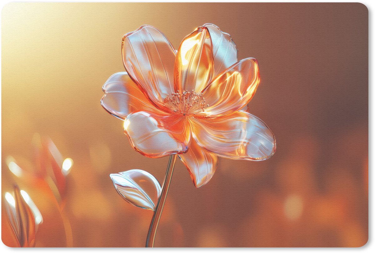 Muismat 27x18 cm - Mousepad Glazen - Bloem - Zonlicht - Muismatten
