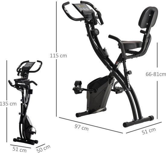 Fitnessapparatuur | Hometrainer Deluxe Indoor Spinningfiets Fitness Verstelbaar 8 Inspannings Niveaus