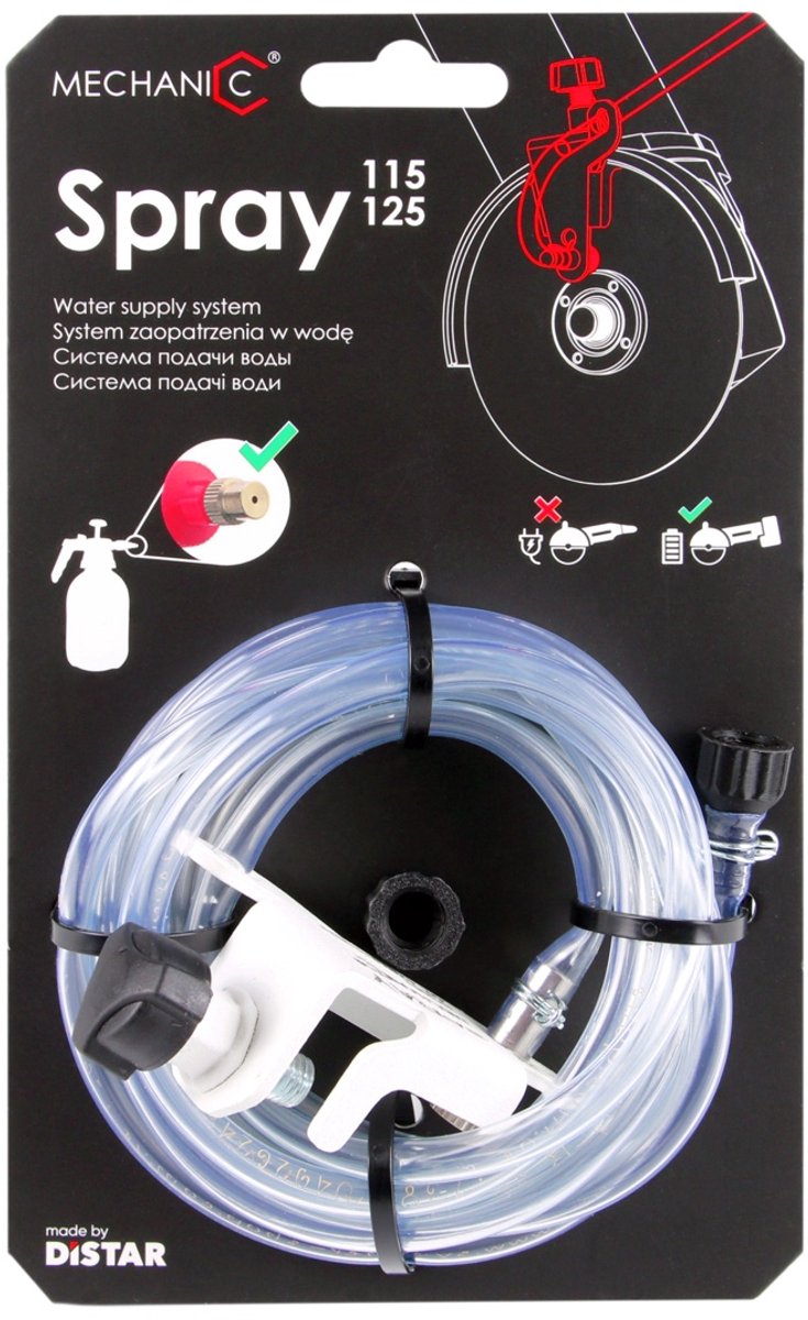 Waterkoeling Opzetstuk voor Haakse Slijper - Spray 115-125mm – Universeel Watertoevoersysteem ''Mechanic''