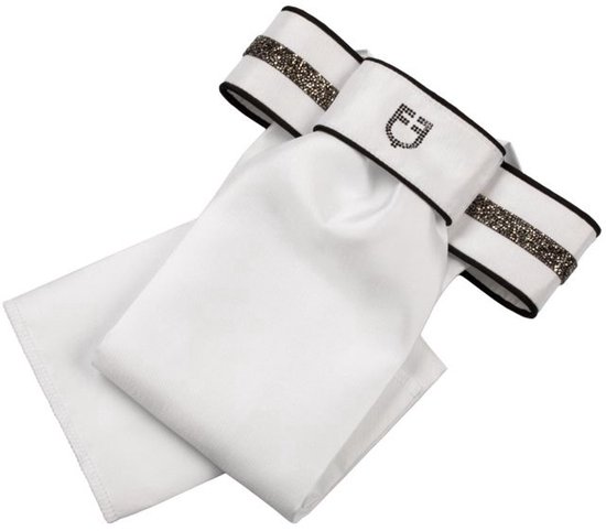 Foto: Equestro impero plastron wit zwart one size