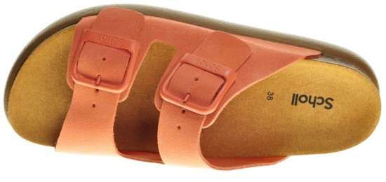 Scholl Noelle Chunky Sandales pour femmes en Daim orange - Femme - Taille 38