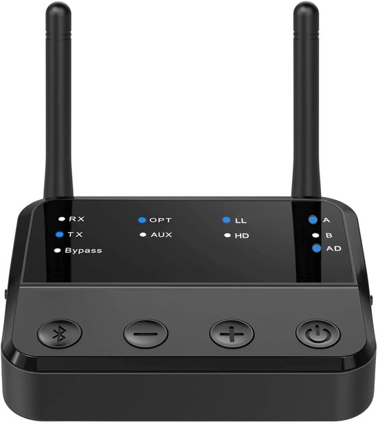 Bluetoolz® BT-B 310 Pro - Vernieuwd model 2024 - Bluetooth 5.2 High Res Audio zender en ontvanger (aptxHD) - zwart - met Qualcomm CSR Chip - 2 jaar garantie - optical en AUX aansluitingen - Één van de meest stabiele in z'n soort! - Kwalificatie **** van Bluetoolz — afbeelding 5