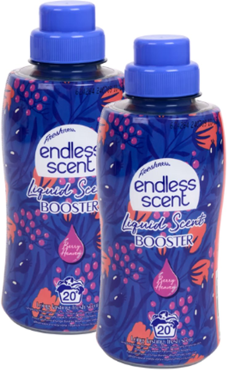 Wasparfum - Endless Scent Berry Heaven - 2x 400 ml - MULTIPACK | Liquid Geurbooster voor in de was - Wasparfum voor Wasmachine