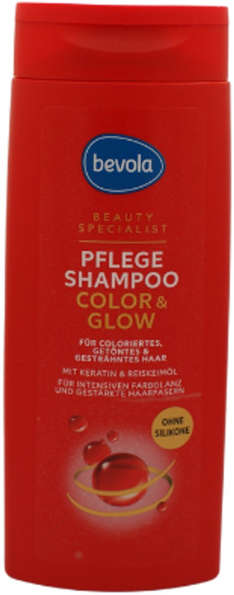 Bevola Shampoo Color & Glow | 1x 300ml - Kleurshampoo - Siliconenvrij | Voor gekleurd, getint en gehighlight haar