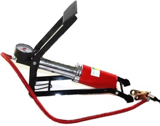 Voetpomp - Pomp met dubbele cilinders en manometer - Fietspomp - Autobanden - Fietsbanden - Motorbanden - Ballen — afbeelding 3