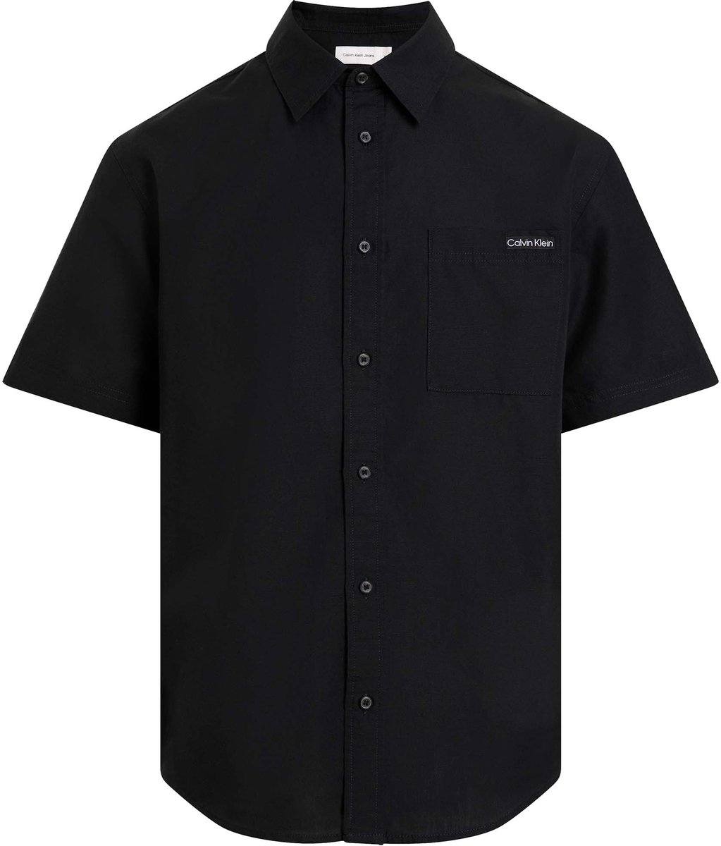 Ck Jeans Linnen Katoenen Korte Mouwen Shirt - Fashion Wear - Volwassen