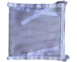 Waszak - Schoen Wassen - Herbruikbaar - Waszak Voor Schoenen - Schoenen Waszak - wit - Met Rits - 40*40*1.7 cm - Schoenen was tas - Polyester
