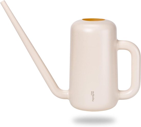 Kent & Stowe 1 liter vintage gieter in crème – verzinkte stalen kan voor het gieten van kamerplanten – kan in klassieke Engelse stijl met verhoogde rand