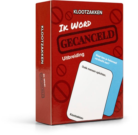 Klootzakken - Nederlands Kaartspel - Kaartspel met 2 uitbreidingen - Ik word gecanceld + eindelijk een uitbreiding