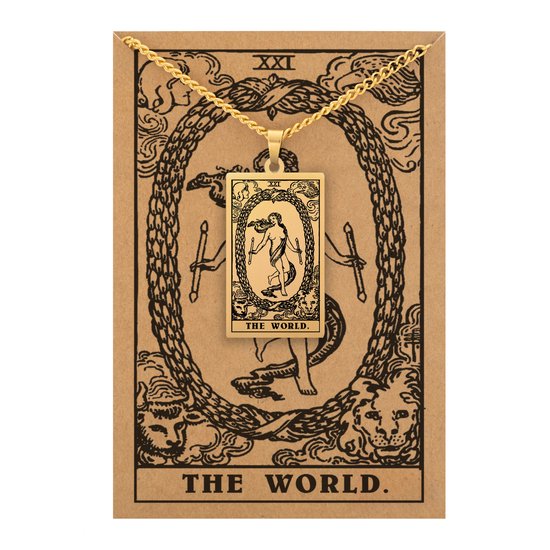 Tarot Ketting XXI: De Wereld in Goud