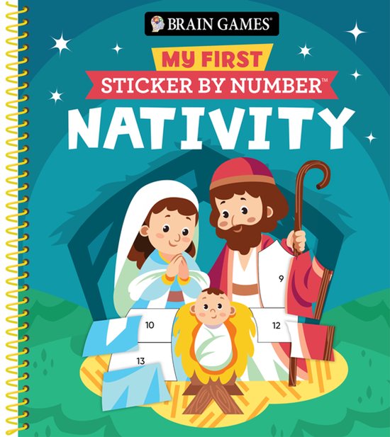 Brain Games - My First Sticker by Number- Brain Games - My First Sticker by Number: Nativity