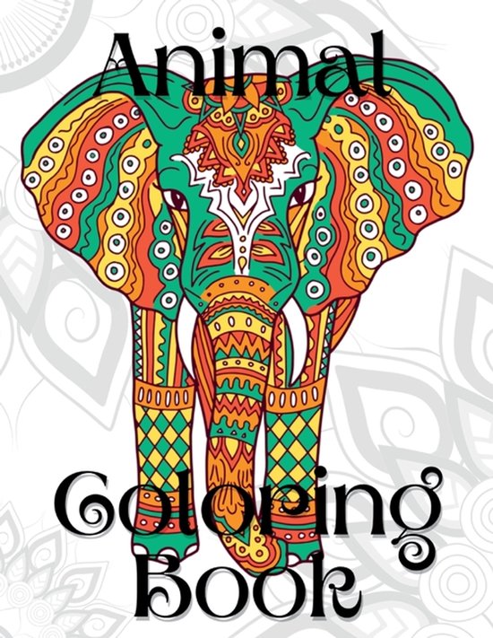 Animal Mandala Coloring Book - cover