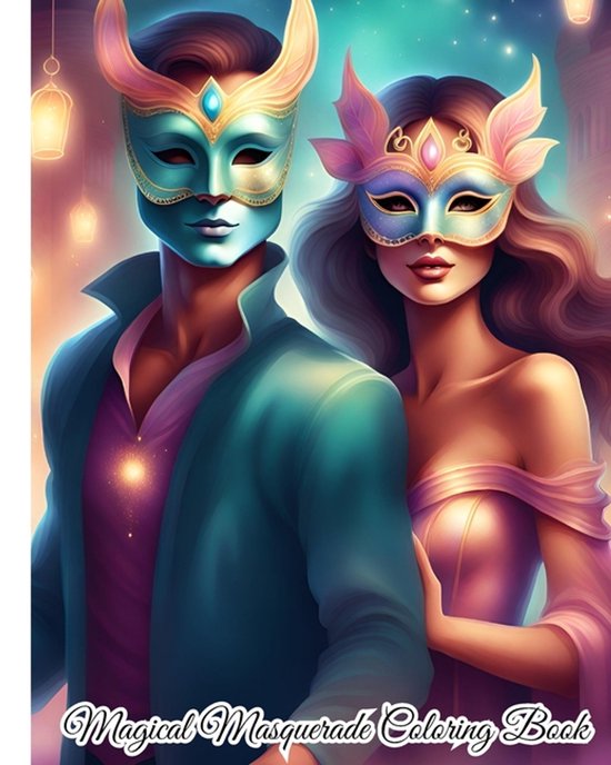 Magical Masquerade Coloring Book - cover