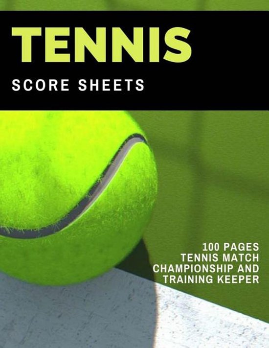 Tennis Score Sheets - cover