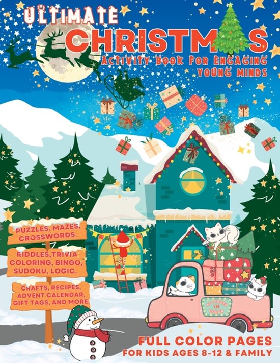 Ultimate Christmas Activity Book for Engaging Young Minds - cover