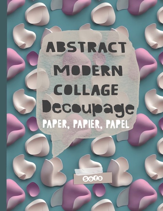 Abstract Modern Collage Decoupage Paper - cover
