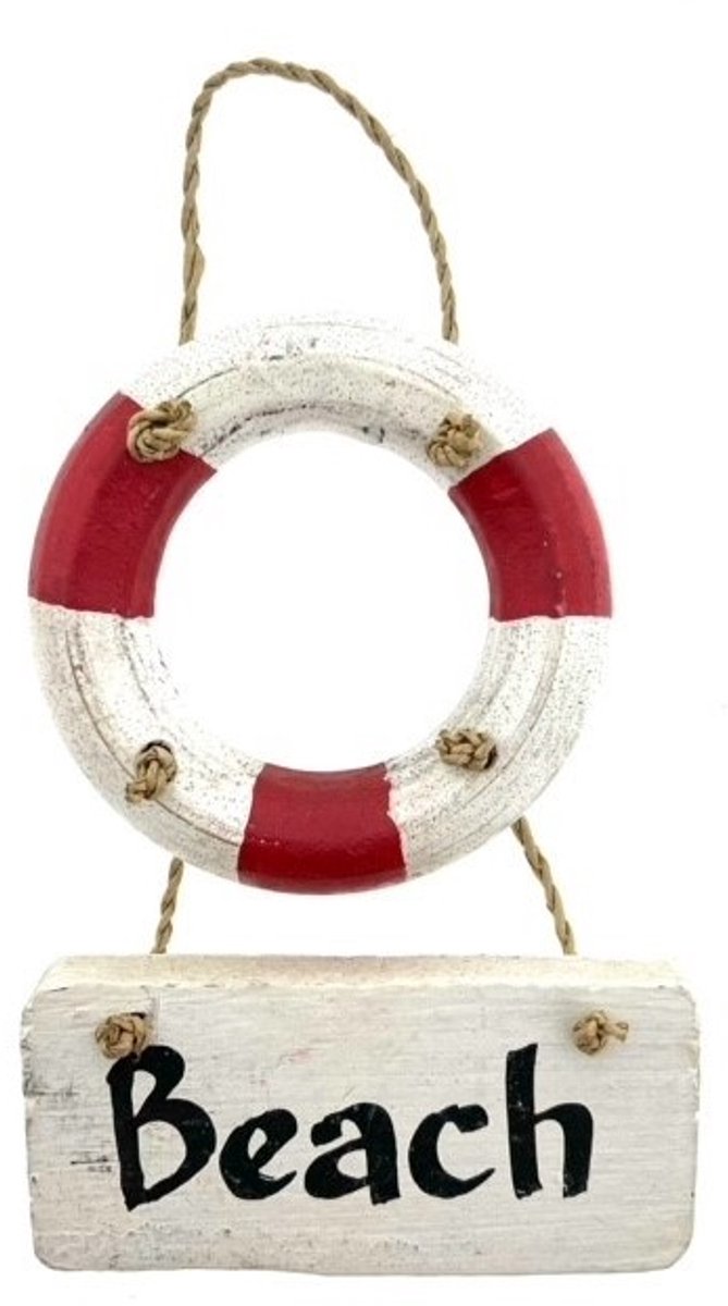Guirlande boei Netty rood/wit Beach