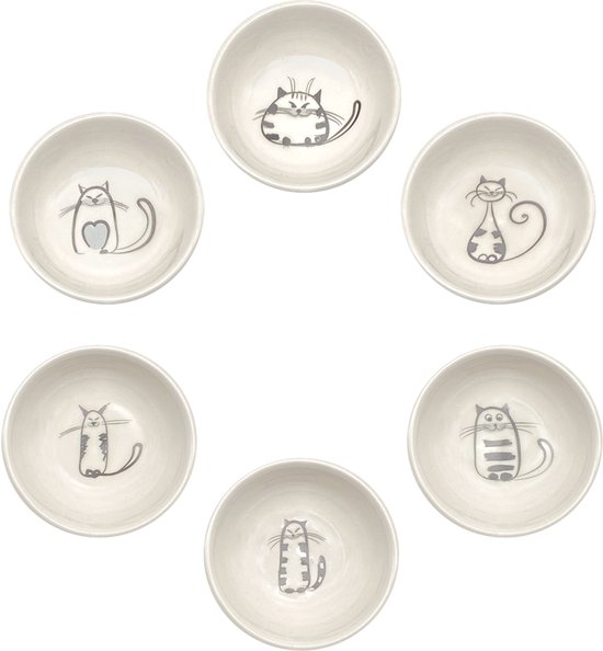 Purepeak Theezakjes Schoteltjes Set 6 Stuks - Sausbakjes - Wit