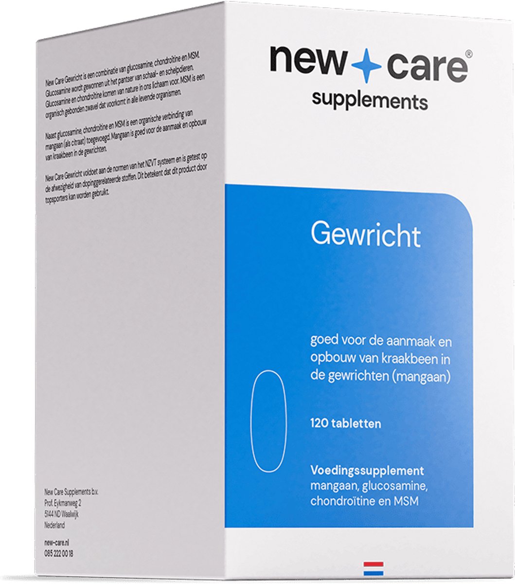 Goedkoopste New Care Glucosamine chondroïtine MSM mangaan - gewrichten - NZVT - 120 tabletten