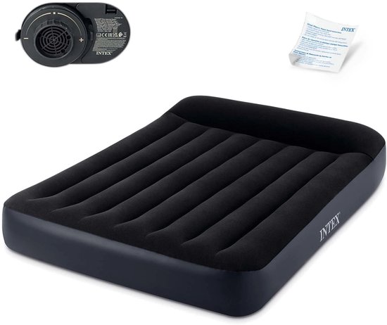 Intex Pillow Rest Classic Luchtbed met ingebouwde pomp - 191 x 137 x 25 cm