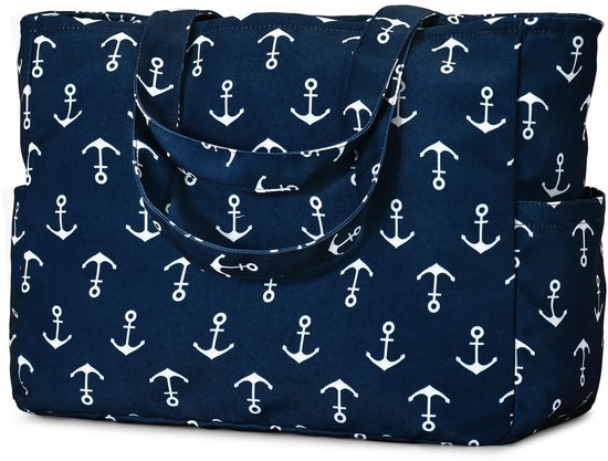 Unyqoos® Sac de plage et de voyage élégant et spacieux pour femme au Design Classique