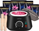 VAIVE Professionele Wax Apparaat - Wax Beans Verwarmer - Ontharing set - Heater - Inclusief Hard Wax Bonen en Spatels