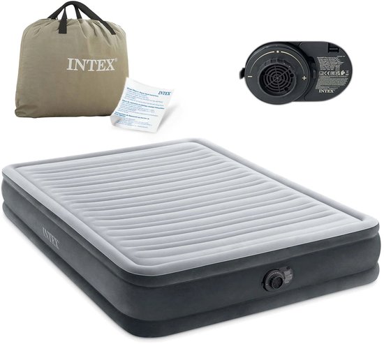 QUEEN DURA-BEAM SERIES MID RISE AIRBED WITH BIP - 203x152x33cm - 2 persoons