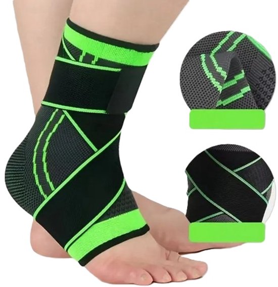 Enkelbrace – Verstelbare Enkelband voor Sport – Ademend & Flexibel – Enkel Support & Comfort – Geschikt voor Hardlopen, Fitness & Training – Neopreen – Maat M (EU 39–43)