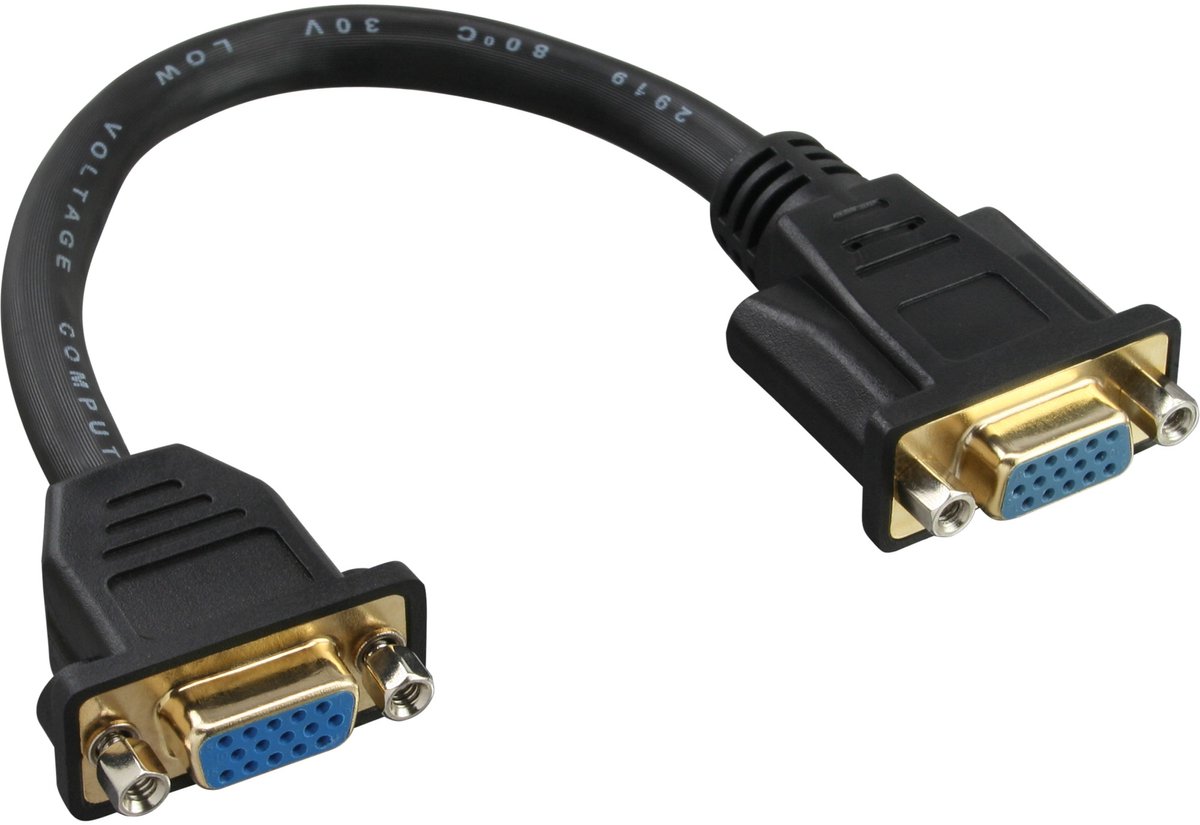 VGA adapter met montagemogelijkheid - 0,20 meter