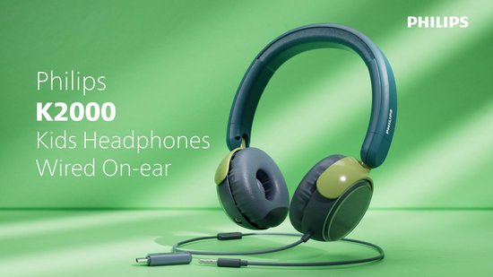 PHILIPS TAK2000MP/00 - Kinderkoptelefoon - 85 dB Veilig Luisteren - Audio Share - Ingebouwde Microfoon - Opvouwbaar - USB-C Adapter Inclusief - Magenta / Paars