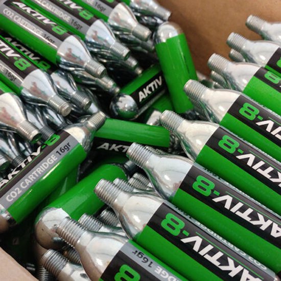 Aktiv-8 Co2 patronen 16 Grams met draad - 10x Co2 Patronen