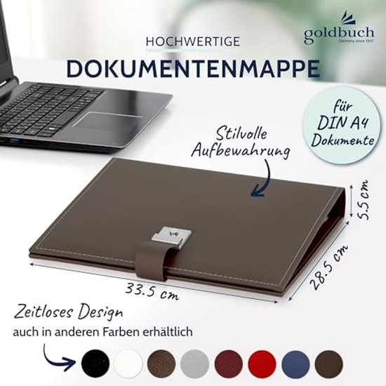 Goldbuch Dokumentenmappe für A4 Unterlagen Leder schwarz (54 958) ab 109,86 € | Preisvergleich bei