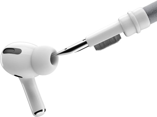 Keybudz AirCare Kit de nettoyage professionnel – Pointe de précision Utilitystik – Tampons antibactériens – Carrés collants AirCare - White