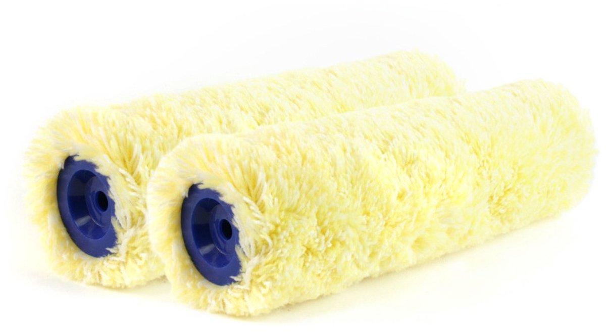 Veba Verfroller - 2x - muur vacht anti-spat - polyacryl- 8,4 x 25 cm - verfspullen