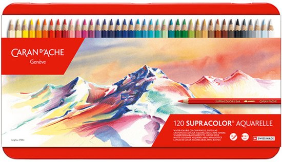 Crayons de couleur Caran D'Ache Supra 120 crayons