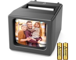 Dia Viewer 35mm – Negatief Viewer met LED Verlichting – Vergrootglas voor Dia's en Negatieven – Draagbare Diakijker