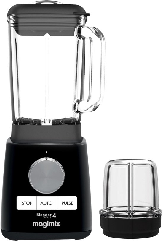 Magimix Power Blender - Smoothie Maker 1,8 Liter - Zwart - + mini kom - Ice Crusher