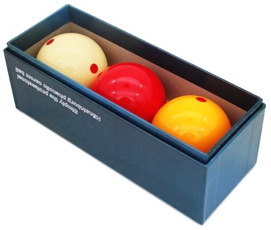 Premium Red Dot Carambole Biljartballen - 3 stuks - 61.5mm - Duurzaam - Snookerballen - Poolballen