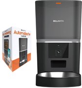BELLAVITA® Automatische voerbak met Camera - Zwart - Voerautomaat Met App - Voerbak hond - Smartphone Besturing - Voerinhoud 6 Liter - Voor Katten en Hondenvoer - Droogvoer - Automatische voerbak - Sinterklaas - Black Friday - Kerst - Kerstmis