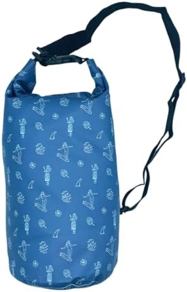 ST TRADING Drijvende Waterdichte Droge Zak Roltopzak voor Kajakken, Raften, Varen, Zwemmen, Kamperen, Wandelen, Strand en Vissen - Hawaïaans Design - 5 Liter Inhoud